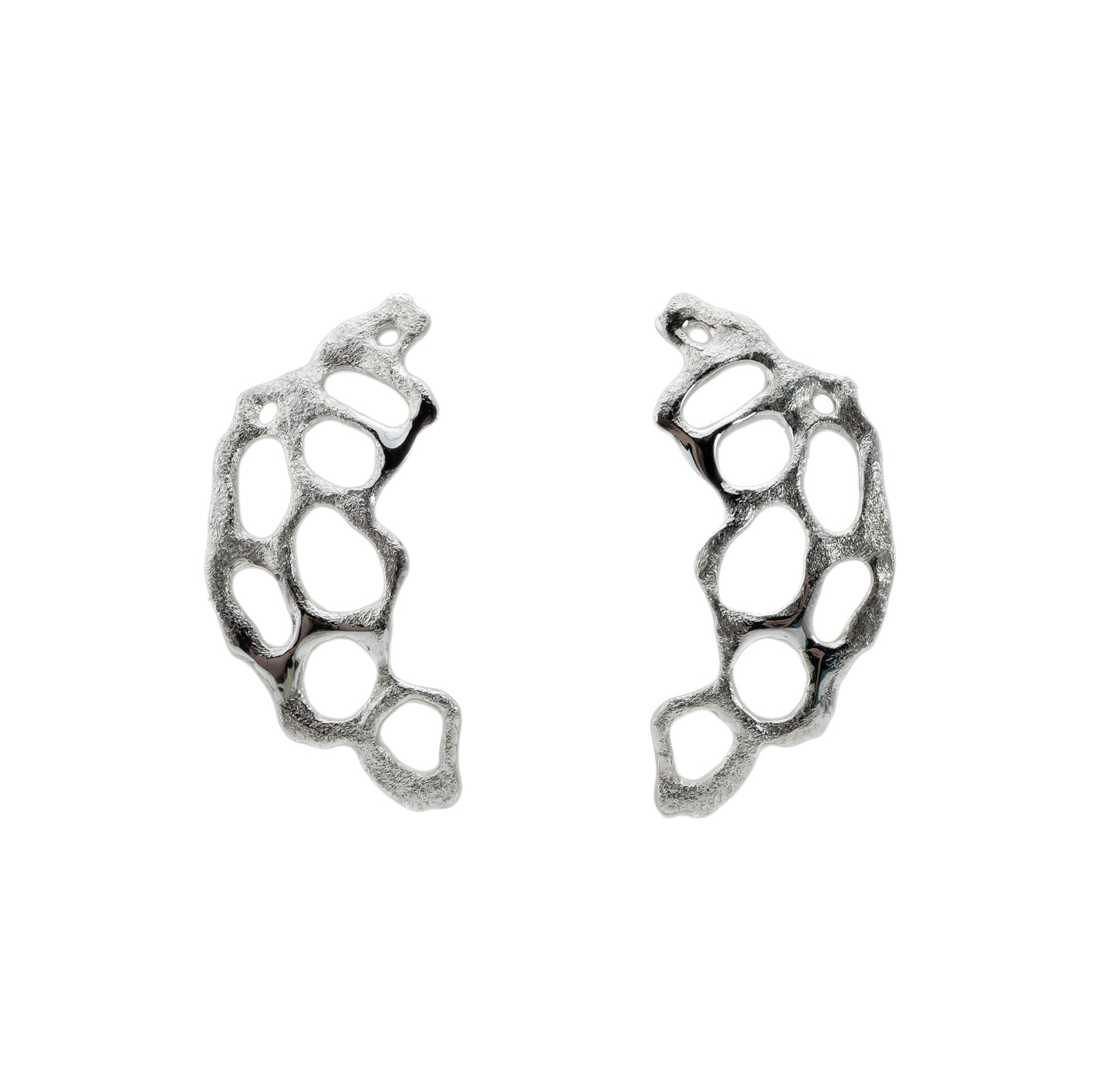 Organic Moon Earrings