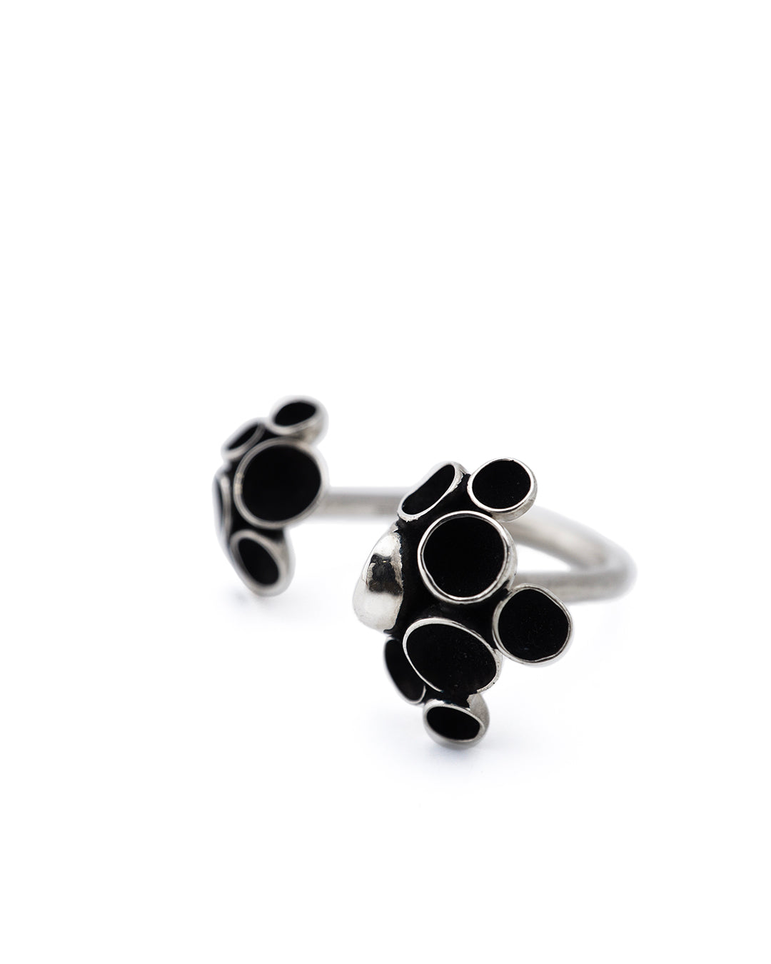 Pezizaceae Open Ring - Black
