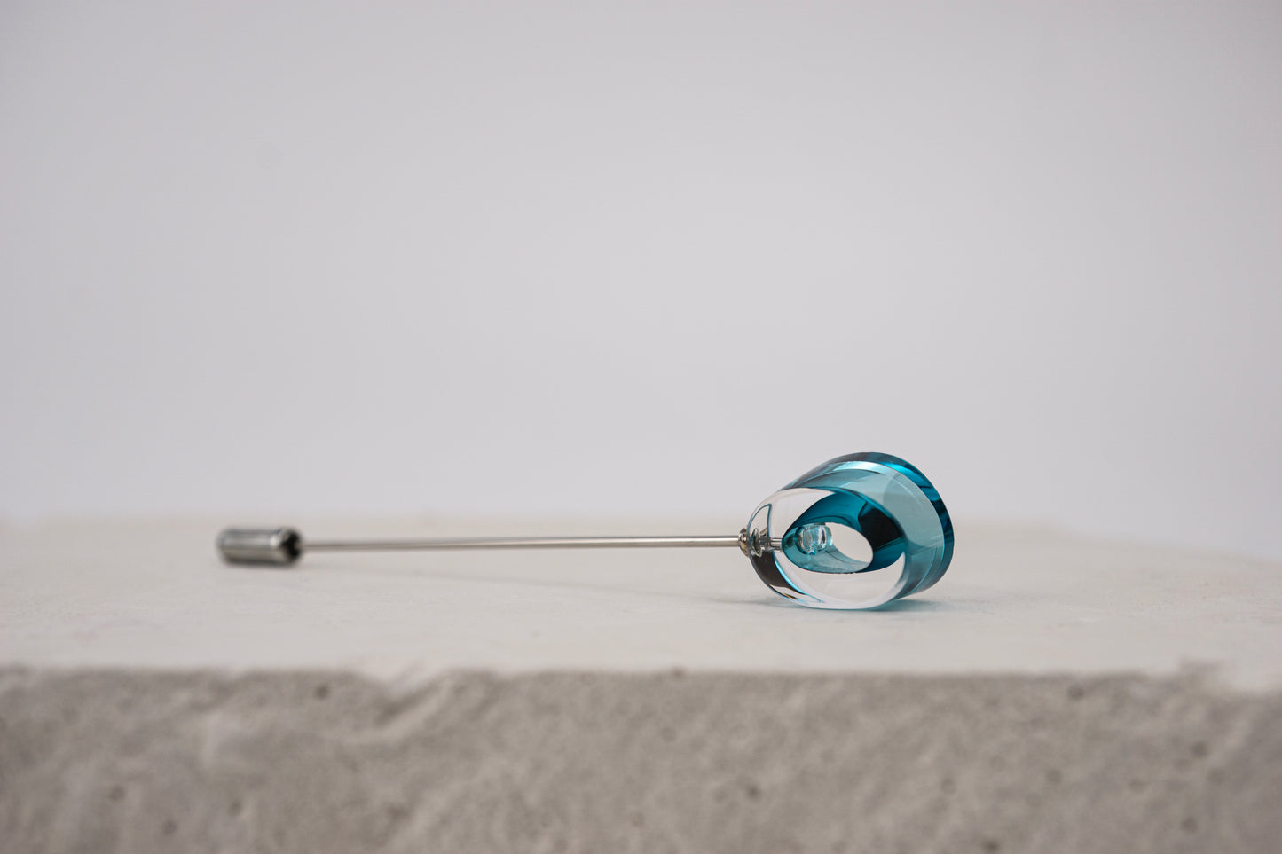 Flowing Forms - Amoeba Pin -  Turquoise