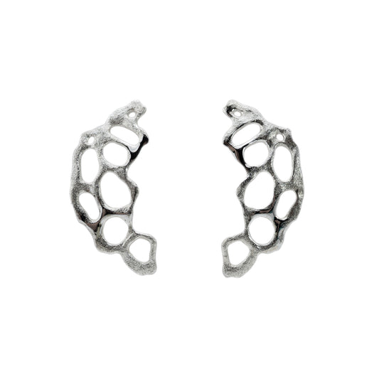 Organic Moon Earrings