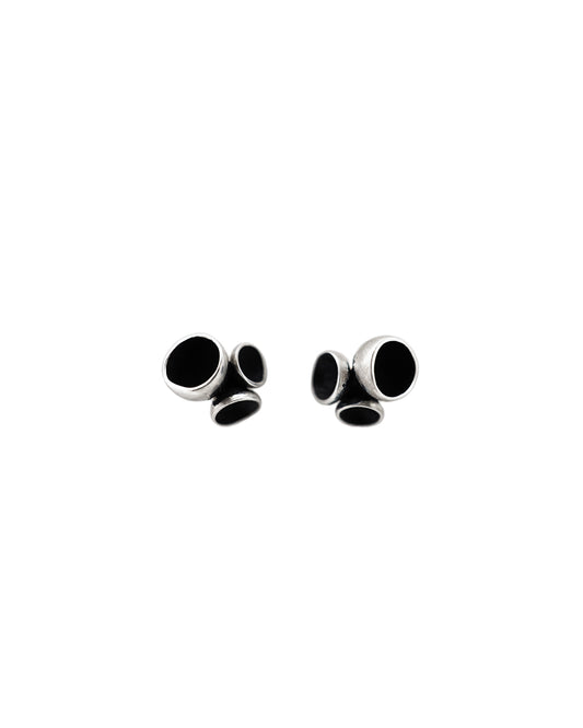 Pezizaceae Cluster Earrings - S - Black