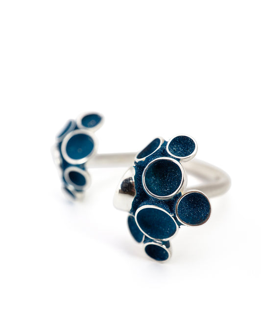 Pezizaceae Open Ring - Teal
