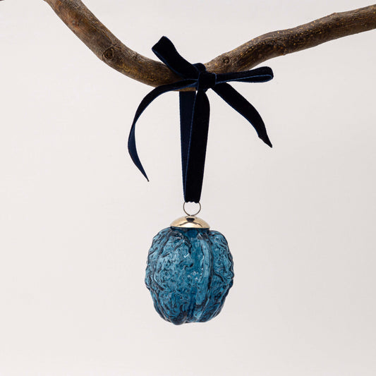 Walnut - Petrol Blue